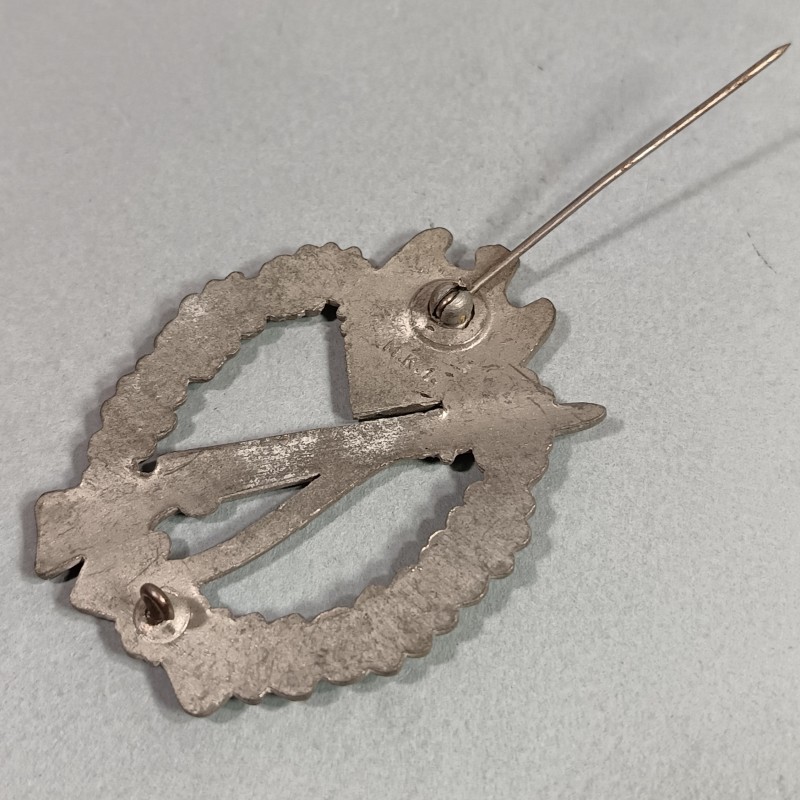 ALLEMAGNE INSIGNE ASSAUT INFANTERIE BADGE DE POITRINE COMBAT ALLEMAND SECONDE GUERRE FABRICANT MK1